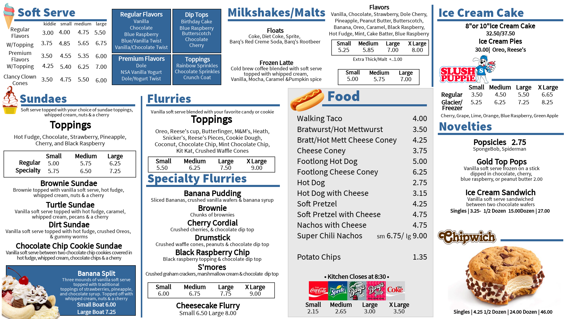 Menu | Gold Top Dairy Bar